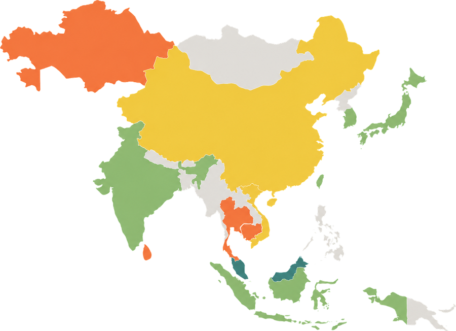Asia sourcing region